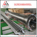 parallel twin screw barrel for PVC granules pelletizing masterbatch pipe mikrosan Rollepaal Kabra KET Windsor Weber